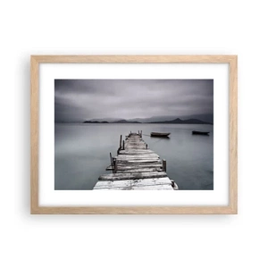 Affisch i ram av ljusek - Imorgon kan du ge dig iväg - 40x30 cm