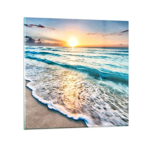 Glastavla - Bild på glas - Vy värd besväret - 50x50 cm