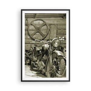 Affisch i svart ram - I onkel Lasses skjul - 61x91 cm