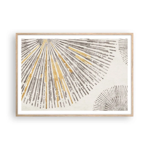 Affisch i ram av ljusek - Radiens skönhet - 100x70 cm