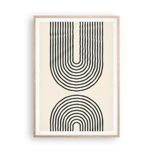 Affisch i ram av ljusek - Om en stund... - 70x100 cm