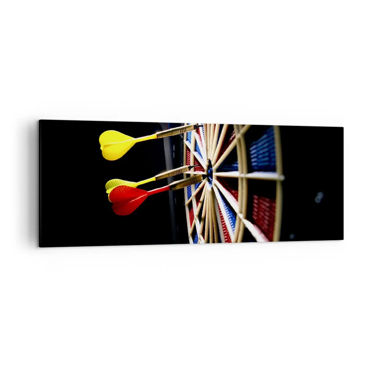 Canvastavla - Bild på duk - Mitt i prick - 140x50 cm