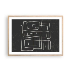 Affisch i ram av ljusek - Inte så enkelt - 70x50 cm