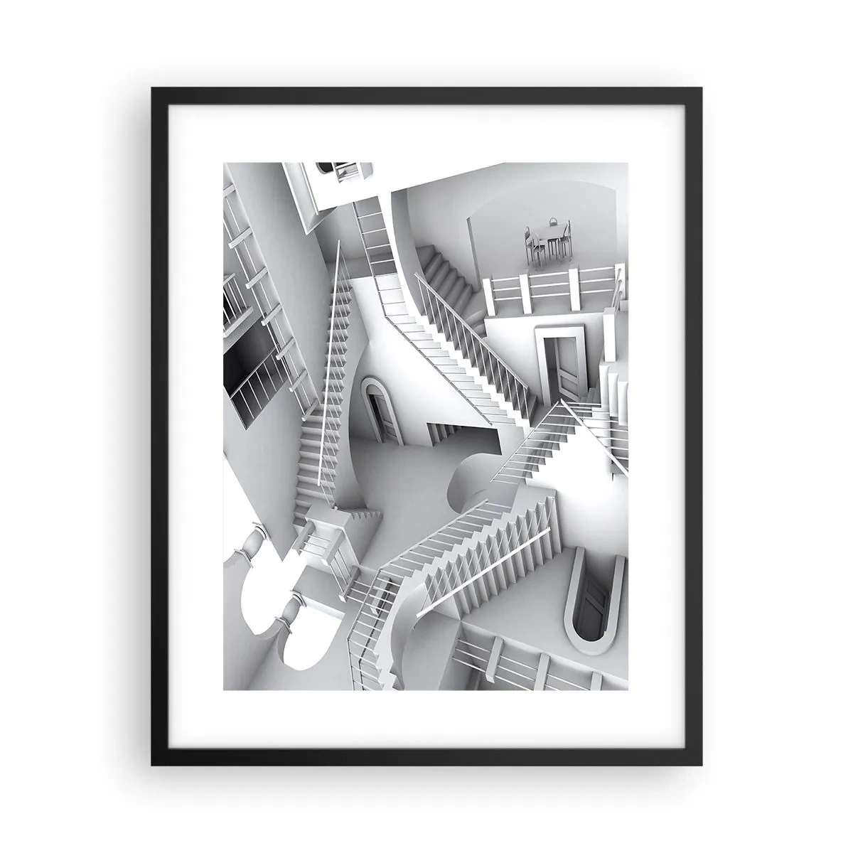 Affisch i svart ram - Rummets paradoxer - 40x50 cm