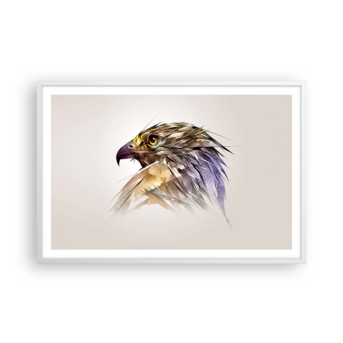 Affisch i vit ram - En kämpes porträtt - 91x61 cm