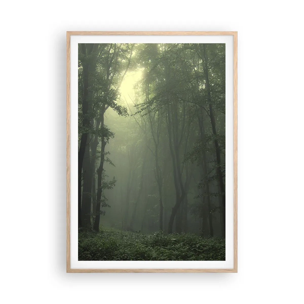 Affisch i ram av ljusek - Innan skogen vaknar - 70x100 cm