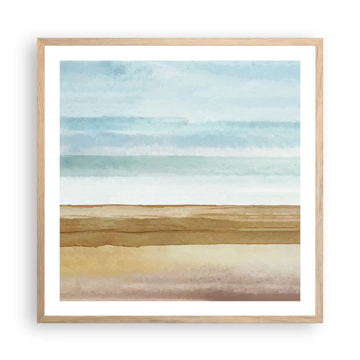 Affisch i ram av ljusek - Svalkande - 60x60 cm