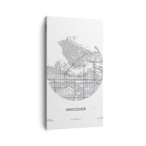 Canvastavla - Bild på duk - Vacouvers anatomi - 45x80 cm