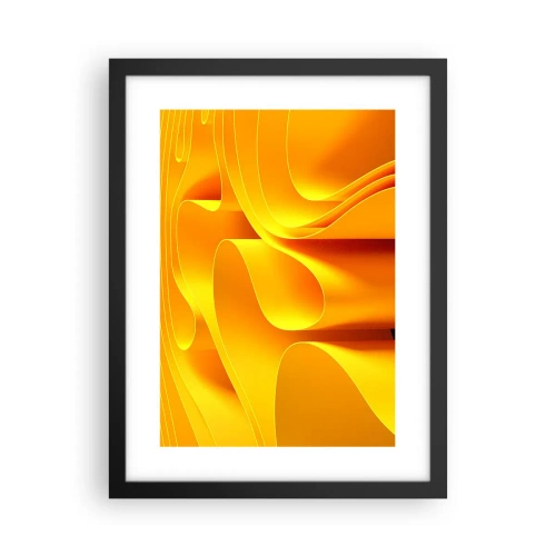 Affisch i svart ram - Som solens vågor - 30x40 cm