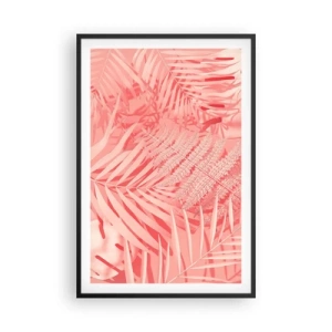 Affisch i svart ram - Rosa koncept - 61x91 cm