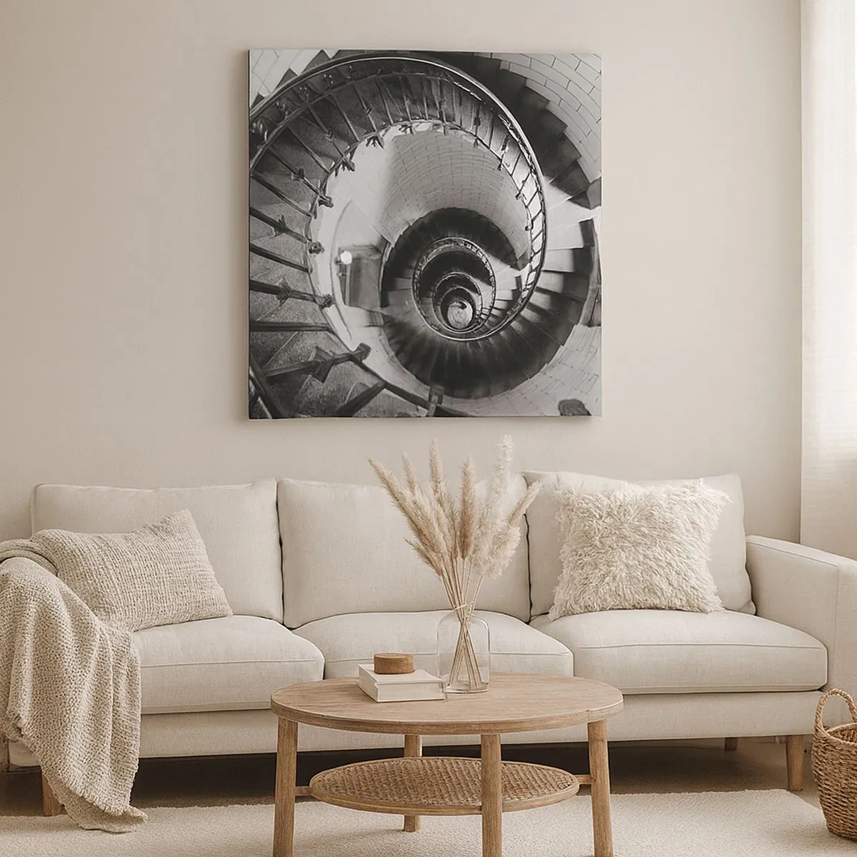 Canvastavla - Bild på duk - Högre och högre - 30x30 cm