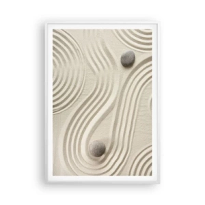 Affisch i vit ram - Värmens beröring - 70x100 cm