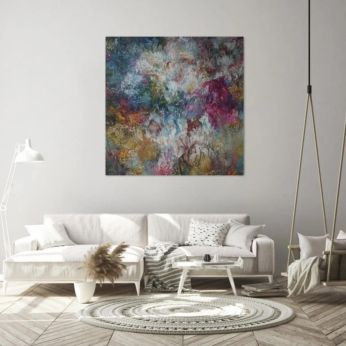 Canvastavla - Bild på duk - I full blom - 30x30 cm