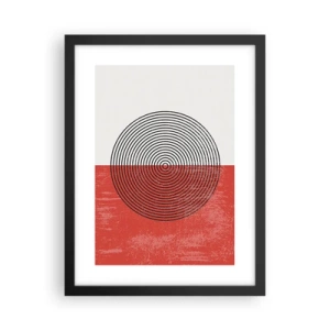 Affisch i svart ram - Mitt i prick - 30x40 cm