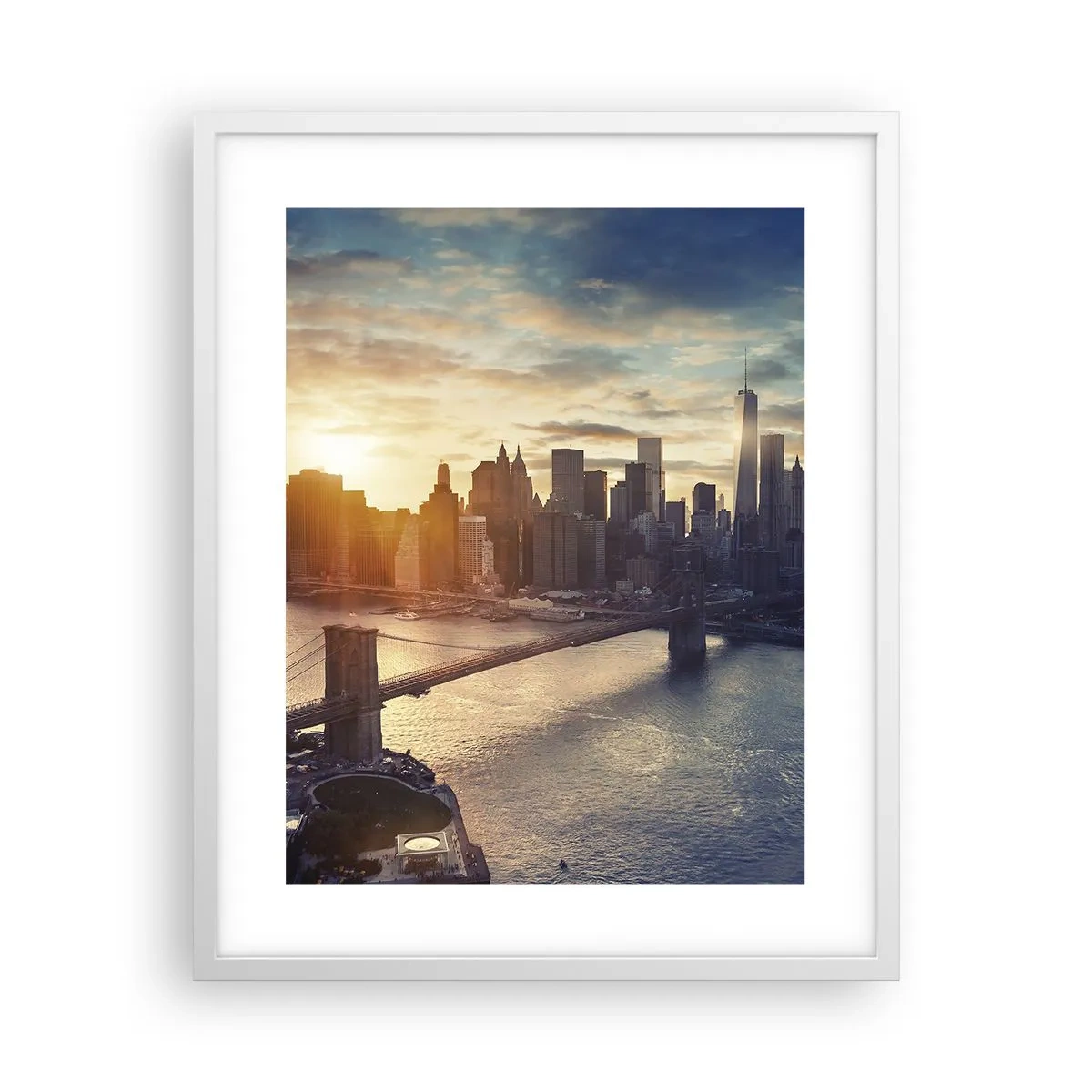 Affisch i vit ram - Västkulturens monument - 40x50 cm