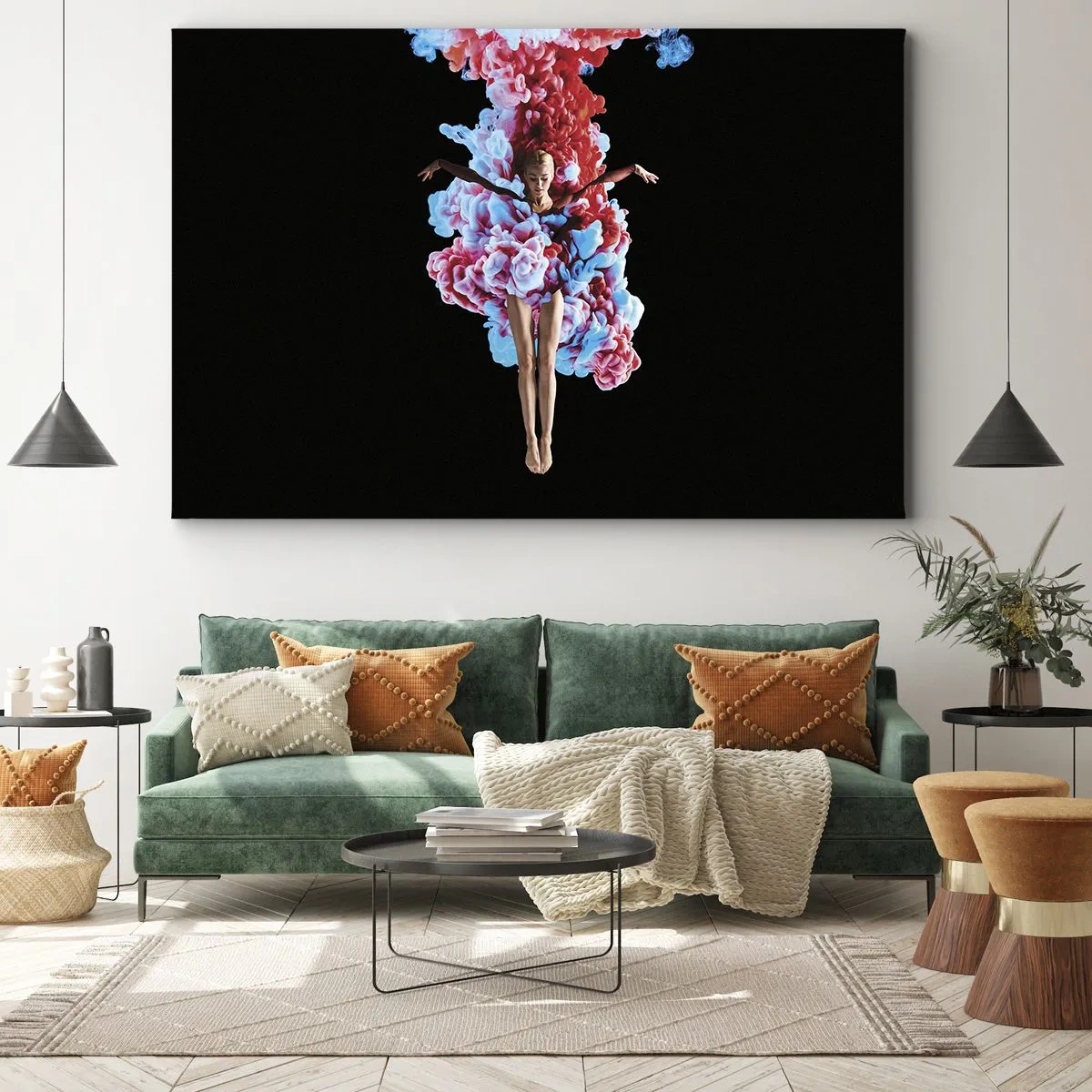 Canvastavla - Bild på duk - Fullt blommande - 120x80 cm