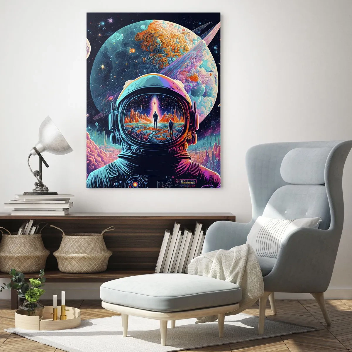 Glastavla - Bild på glas - Filosofer har aldrig drömt - 50x70 cm