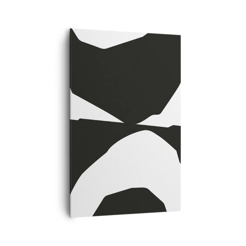 Canvastavla - Bild på duk - Positiv-negativ - 80x120 cm