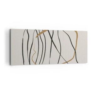 Canvastavla - Bild på duk - Komposition: besittande dans - 100x40 cm