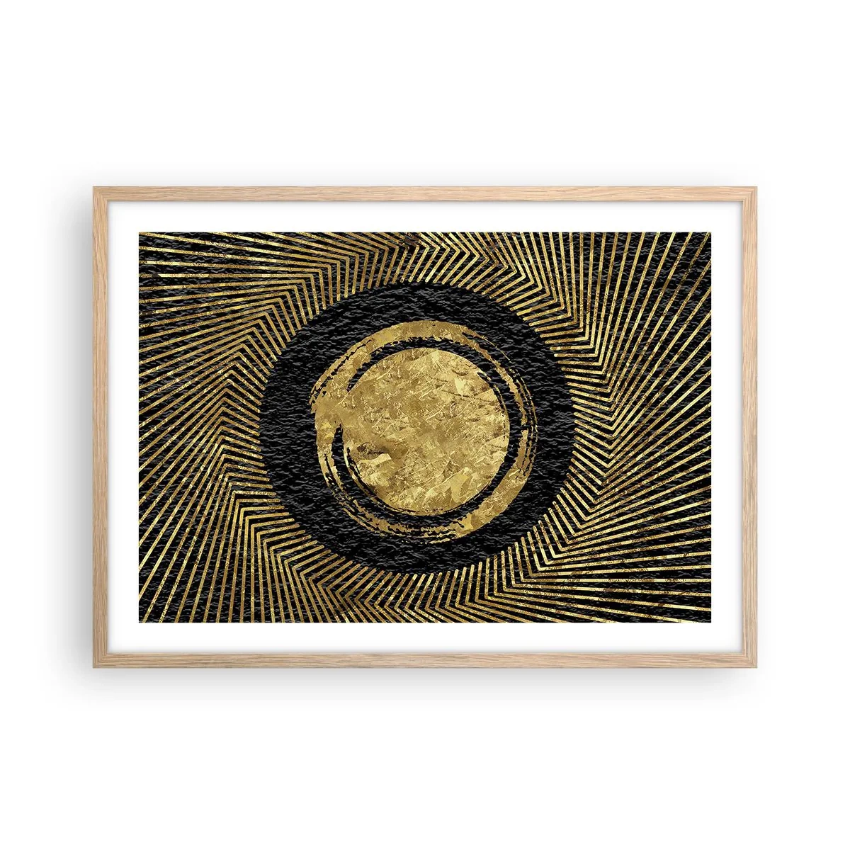 Affisch i ram av ljusek - Glamourös komposition - 70x50 cm