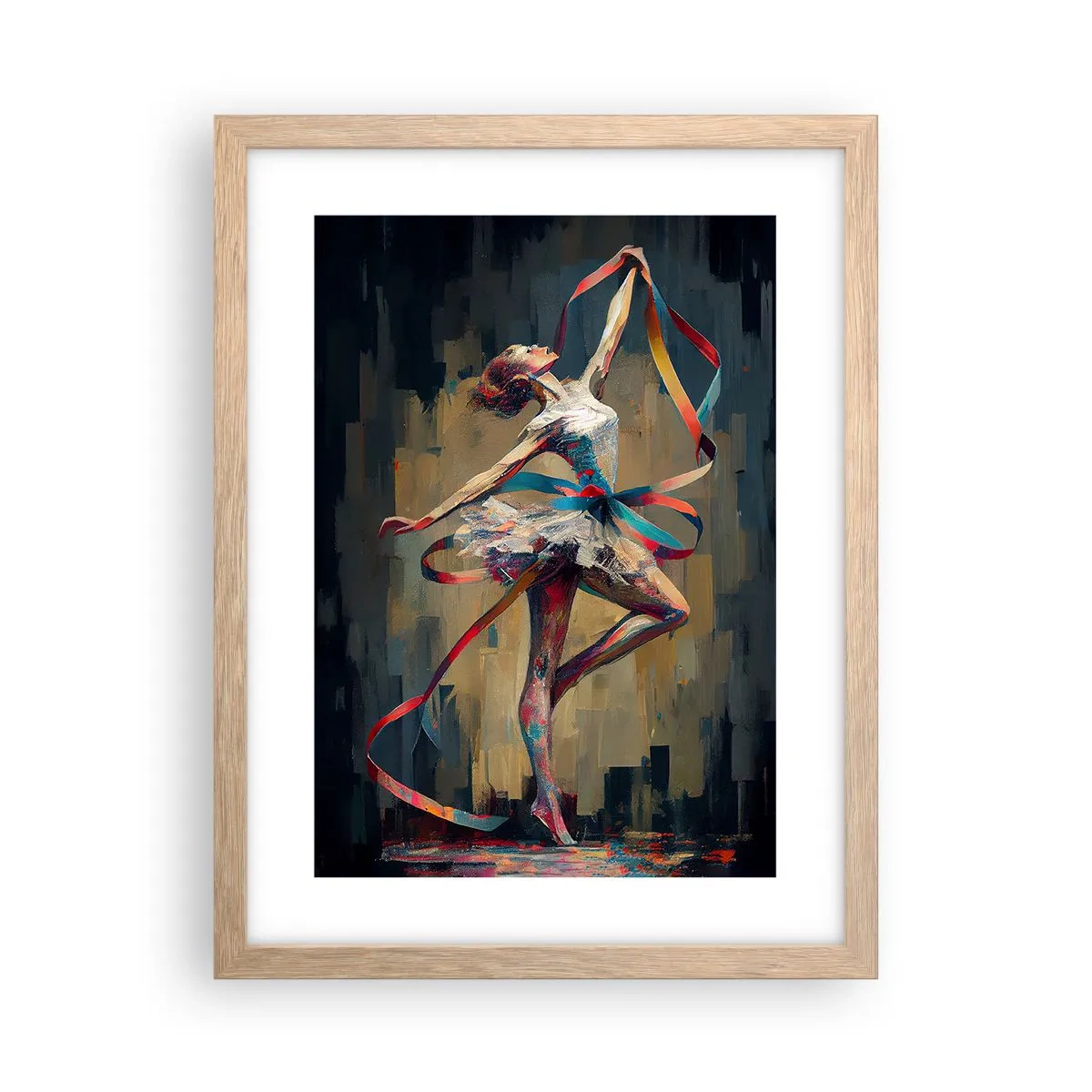 Affisch i ram av ljusek - Dans med ett band - 30x40 cm