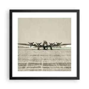 Affisch i svart ram - Redo som vanligt - 40x40 cm