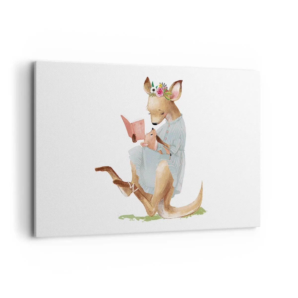 Canvastavla - Bild på duk - Mamma, läs för mig - 120x80 cm