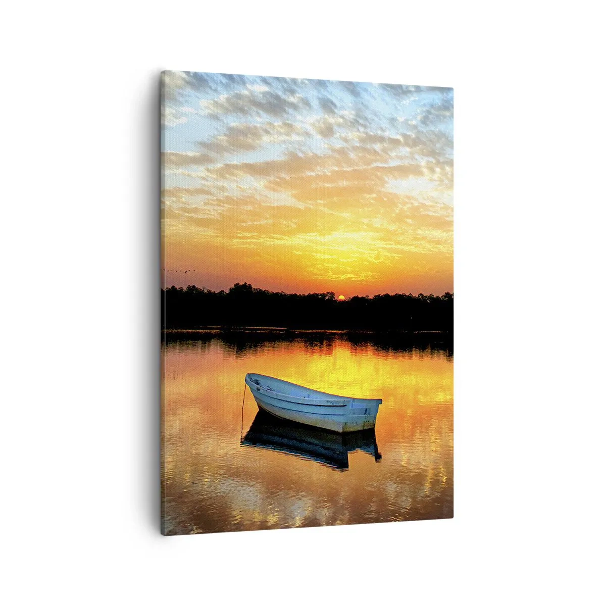 Canvastavla - Bild på duk - Titta, lyssna, fundera - 50x70 cm