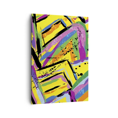 Canvastavla - Bild på duk - Skriker av glädje - 50x70 cm
