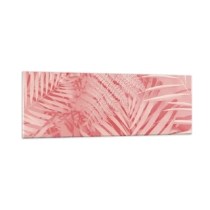 Glastavla - Bild på glas - Rosa koncept - 90x30 cm