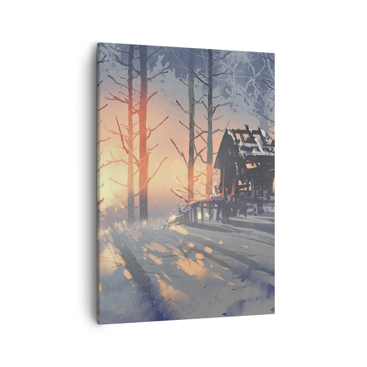 Canvastavla - Bild på duk - det är bara solen som tittar in här - 50x70 cm