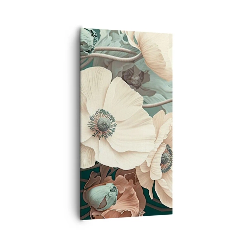 Canvastavla - Bild på duk - Viskningar av vallmo - 65x120 cm