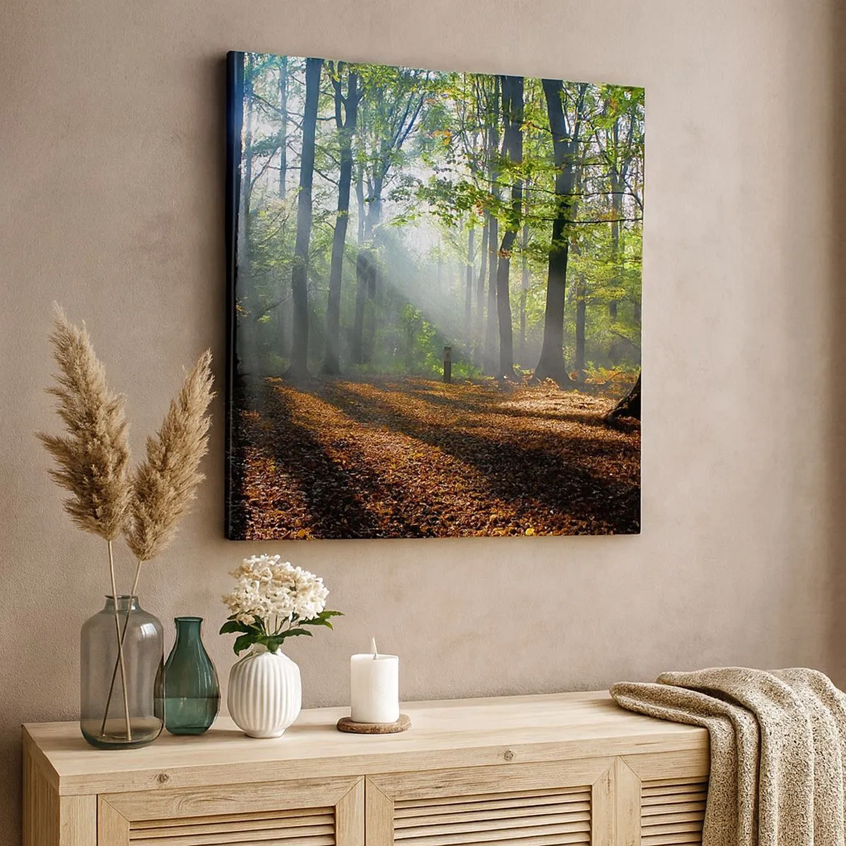 Canvastavla - Bild på duk - Sken-och skuggspel - 30x30 cm