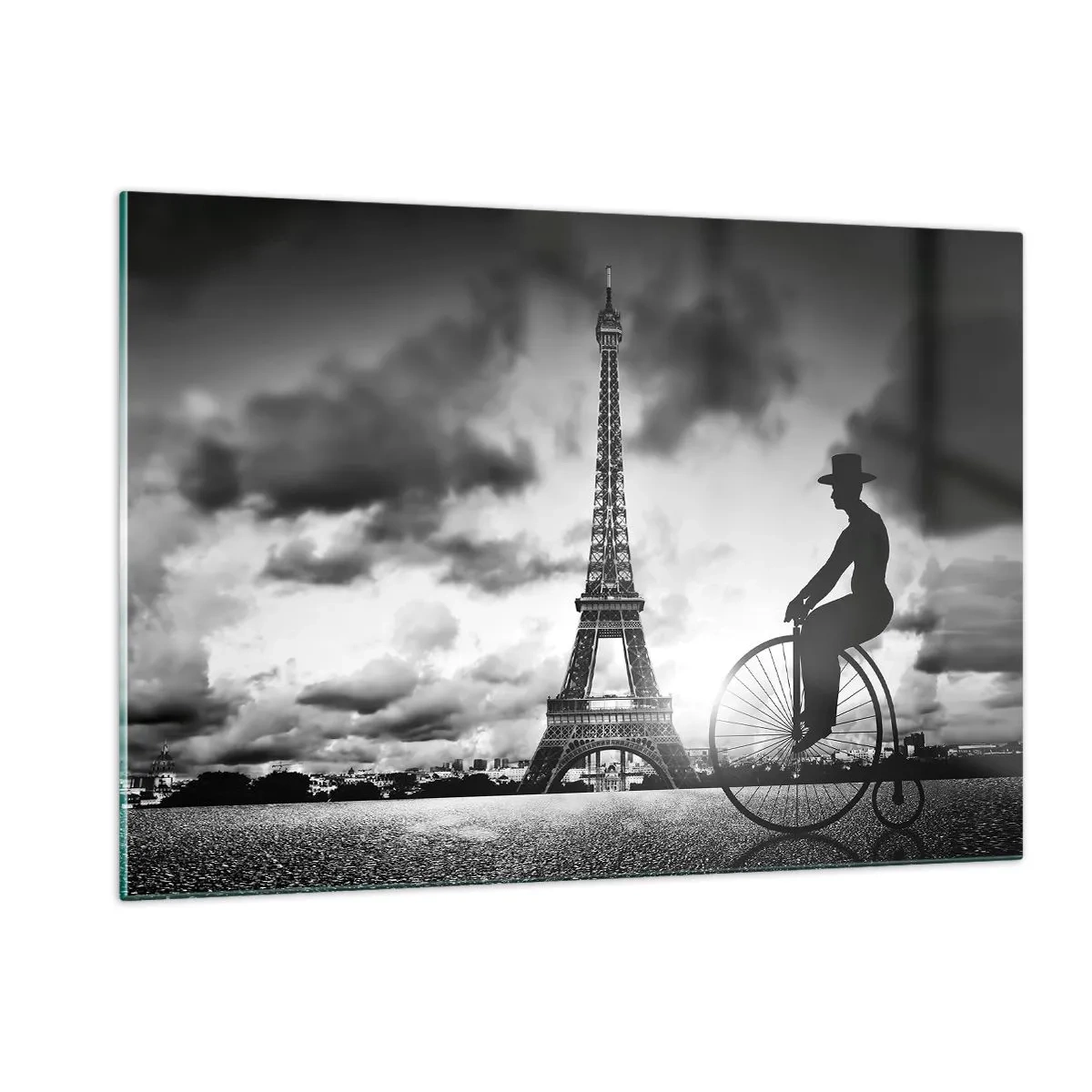 Glastavla - Bild på glas - Längtan efter Belle Epoque - 120x80 cm