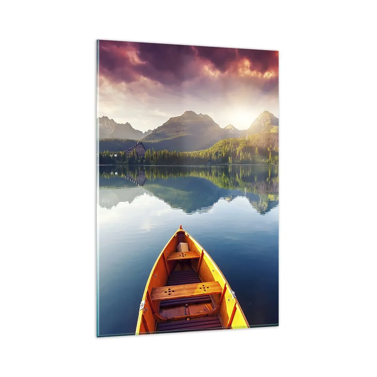 Glastavla - Bild på glas - Ingenting mot naturen - 80x120 cm