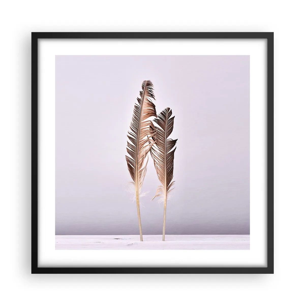 Affisch i svart ram - Mot intet - 50x50 cm