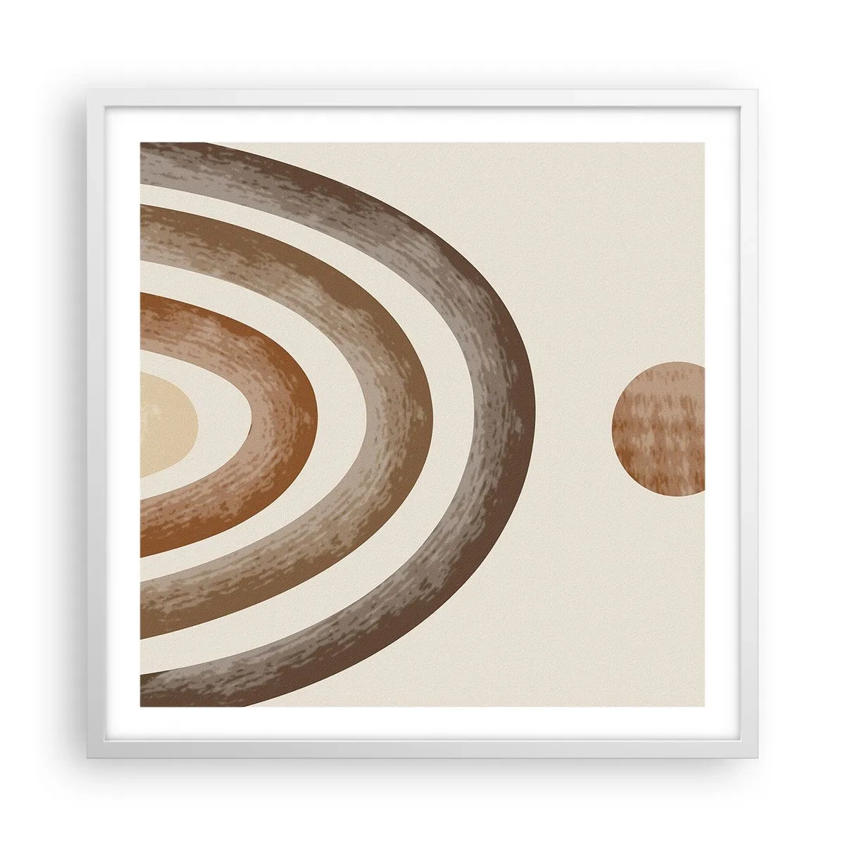 Affisch i vit ram - I den avlägsna galaxen - 60x60 cm