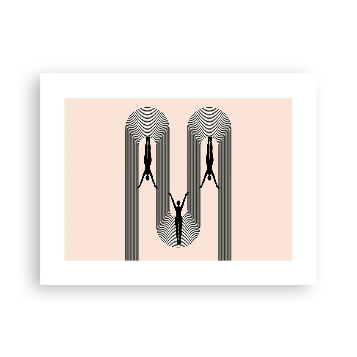 Affisch - Upp och ner - 40x30 cm