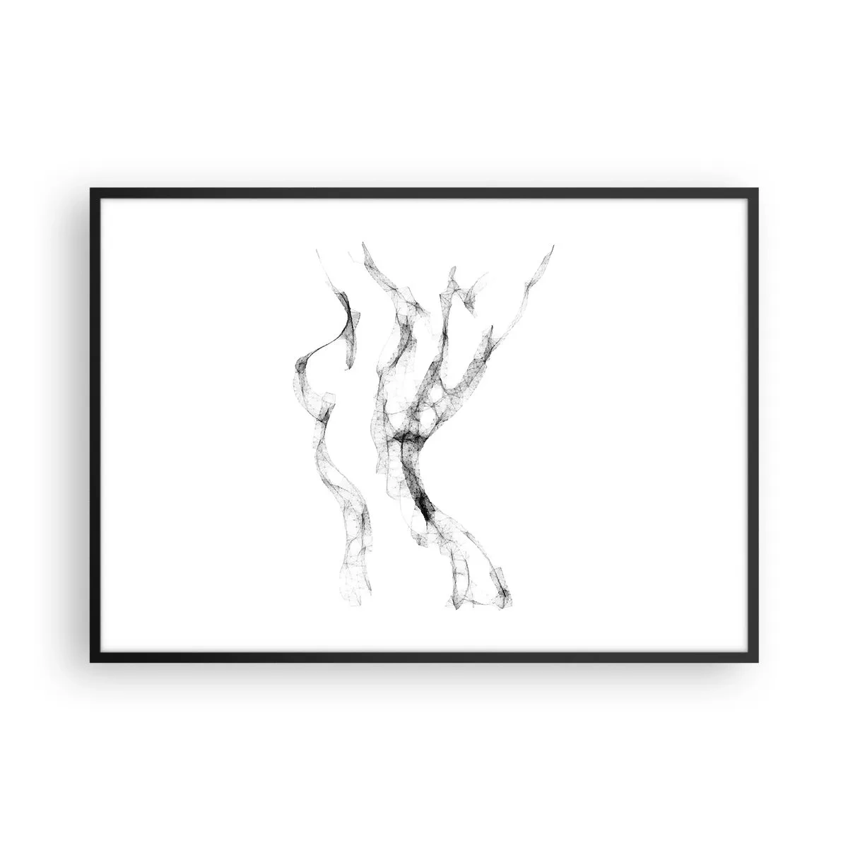 Affisch i svart ram - Vacker och stark - 100x70 cm