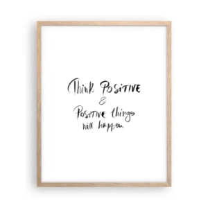 Affisch i ram av ljusek - Hur ska man leva? - 40x50 cm