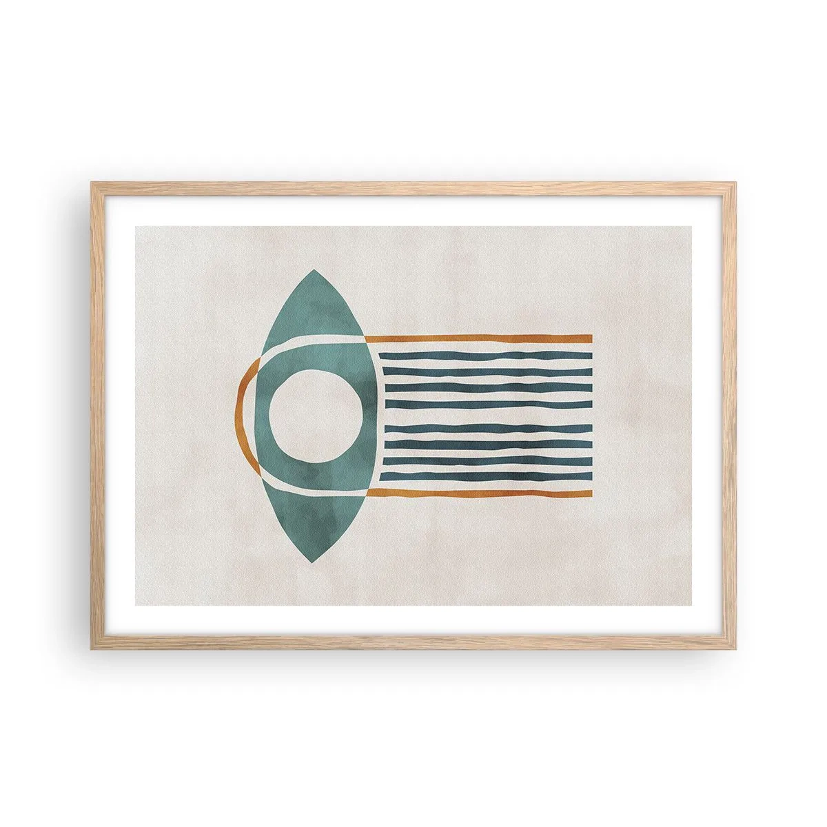 Affisch i ram av ljusek - Tecken och ritualer - 70x50 cm