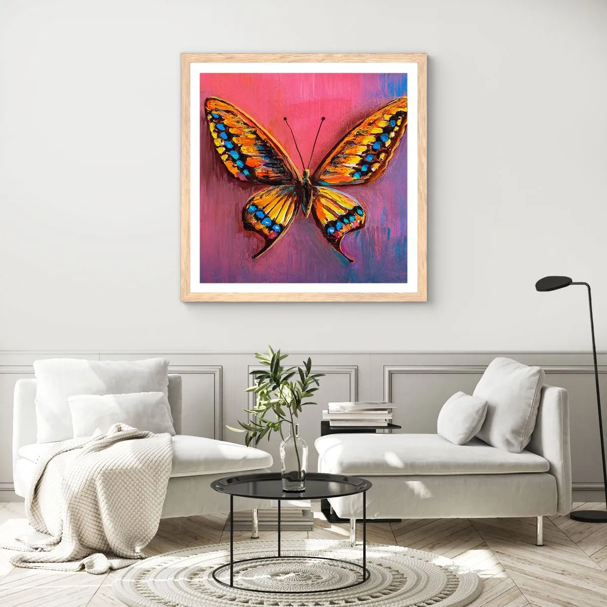 Affisch i ram av ljusek - Naturens klenoder - 30x30 cm