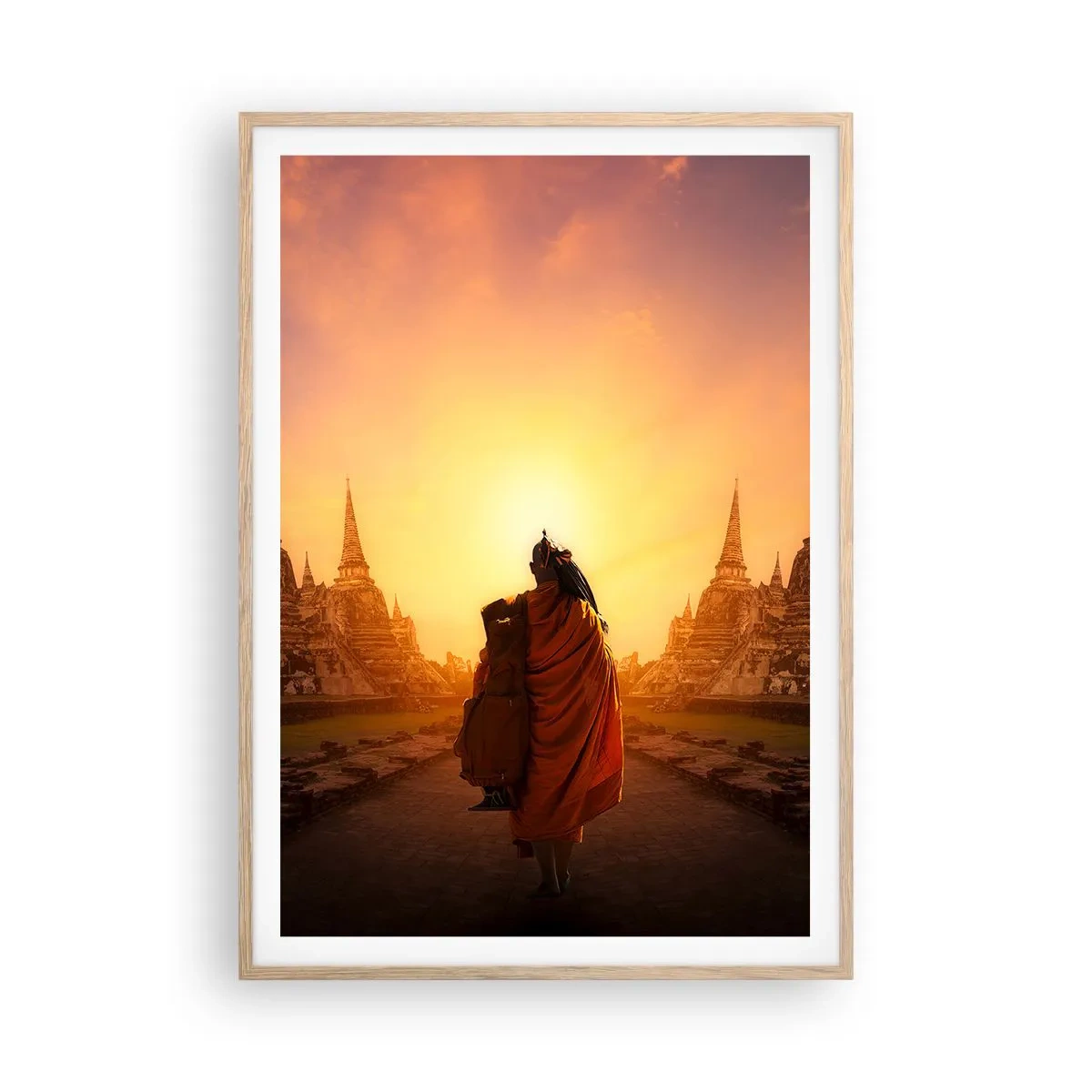 Affisch i ram av ljusek - I lugn genom evigheten - 70x100 cm