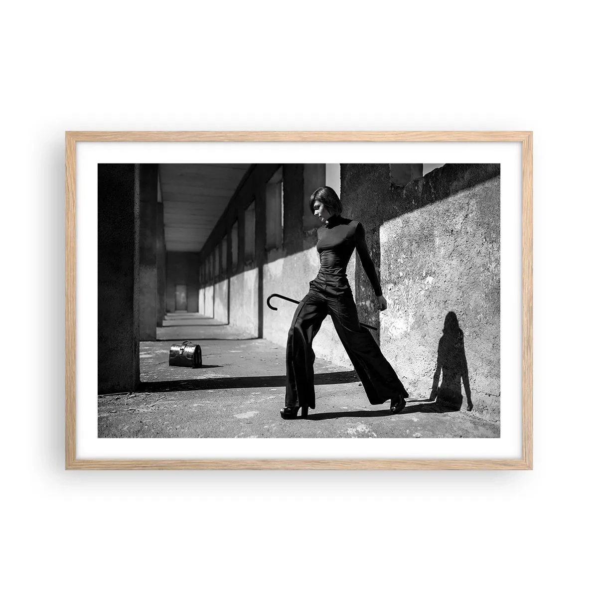 Affisch i ram av ljusek -  Stadselegans - 70x50 cm