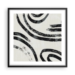 Affisch i svart ram - Halvstoppad - 50x50 cm