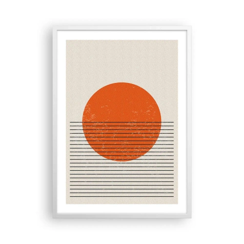 Affisch i vit ram - Alltid solen - 50x70 cm