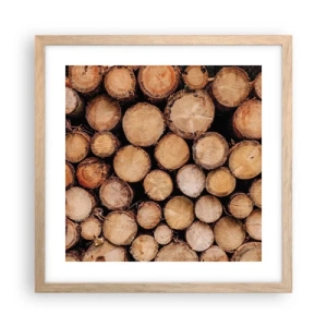 Affisch i ram av ljusek - Ny början - 40x40 cm