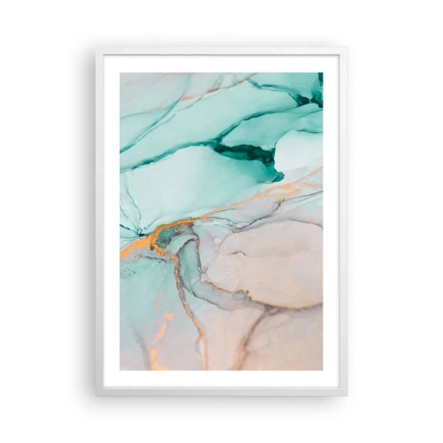 Affisch i vit ram - Formernas och färgernas dans - 50x70 cm