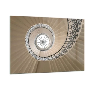 Glastavla - Bild på glas - I musslans mitt - 120x80 cm