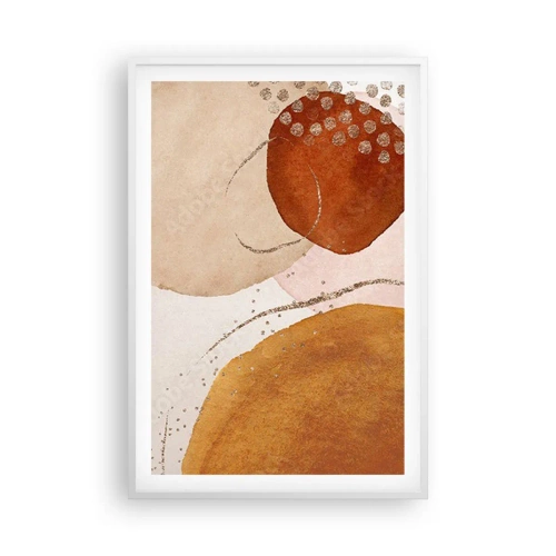 Affisch i vit ram - Rundhet och rörelse - 61x91 cm